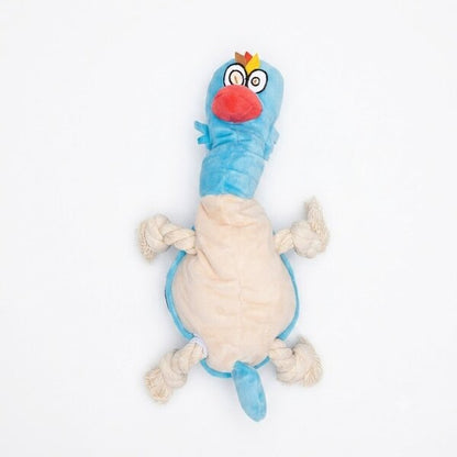 Uniq Pets Plush Dog Toy Squeakies Blue Rooster Tug Toy плюшена играчка петел за кучета с писукане и