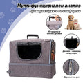 Uniq Pets FurCabin PetComfort сива транспортна чанта за котки и малки кучета до 8 kg