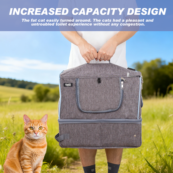 Uniq Pets FurCabin PetComfort сива транспортна чанта за котки и малки кучета до 8 kg