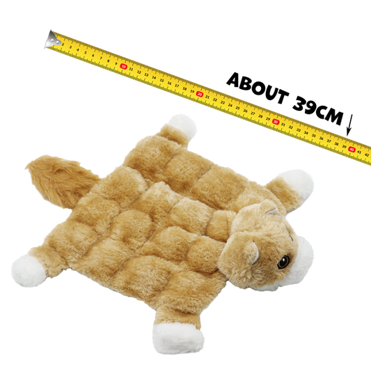 Uniq Pets Plush Dog Toy Squeakies Fox плюшена играчка лисица за кучета със звук, 39 x 32 x 10 cm