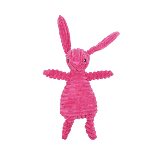 Uniq Pets Plush Dog Toy Squeakies Fuchsia Rabbit Cuddle Toy плюшена играчка за кучета със звук, 29 x 25 x 8 cm