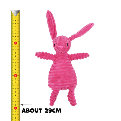 Uniq Pets Plush Dog Toy Squeakies Fuchsia Rabbit Cuddle Toy плюшена играчка за кучета със звук, 29 x 25 x 8 cm