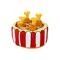 Uniq Pets Sniffies Kentucky Bucket Sniff Dog Toy with Treat Pockets and Removable Drumsticks