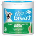 TropiClean Fresh Breath Finger Dental Wipes for Dogs and Cats