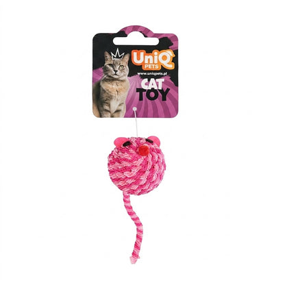 Uniq Pets Mousehunt Cotton String Mouse – играчка мишка за котка от памучно въже, 5 см