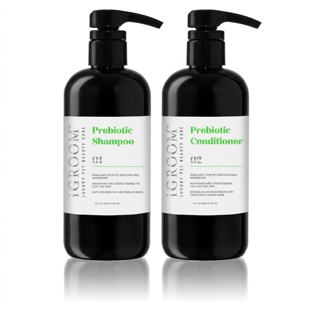 Комплект iGroom Prebiotic: шампоан + балсам, 473 ml