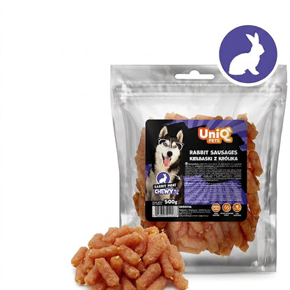 Uniq Pets Sniffy – лакомства за кучета със заешко, 500 г