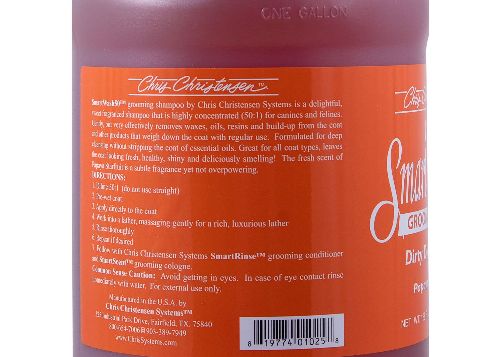 Chris Christensen Systems SmartWash 50 Papaya Starfruit Shampoo 3.8 L - Груум БГ