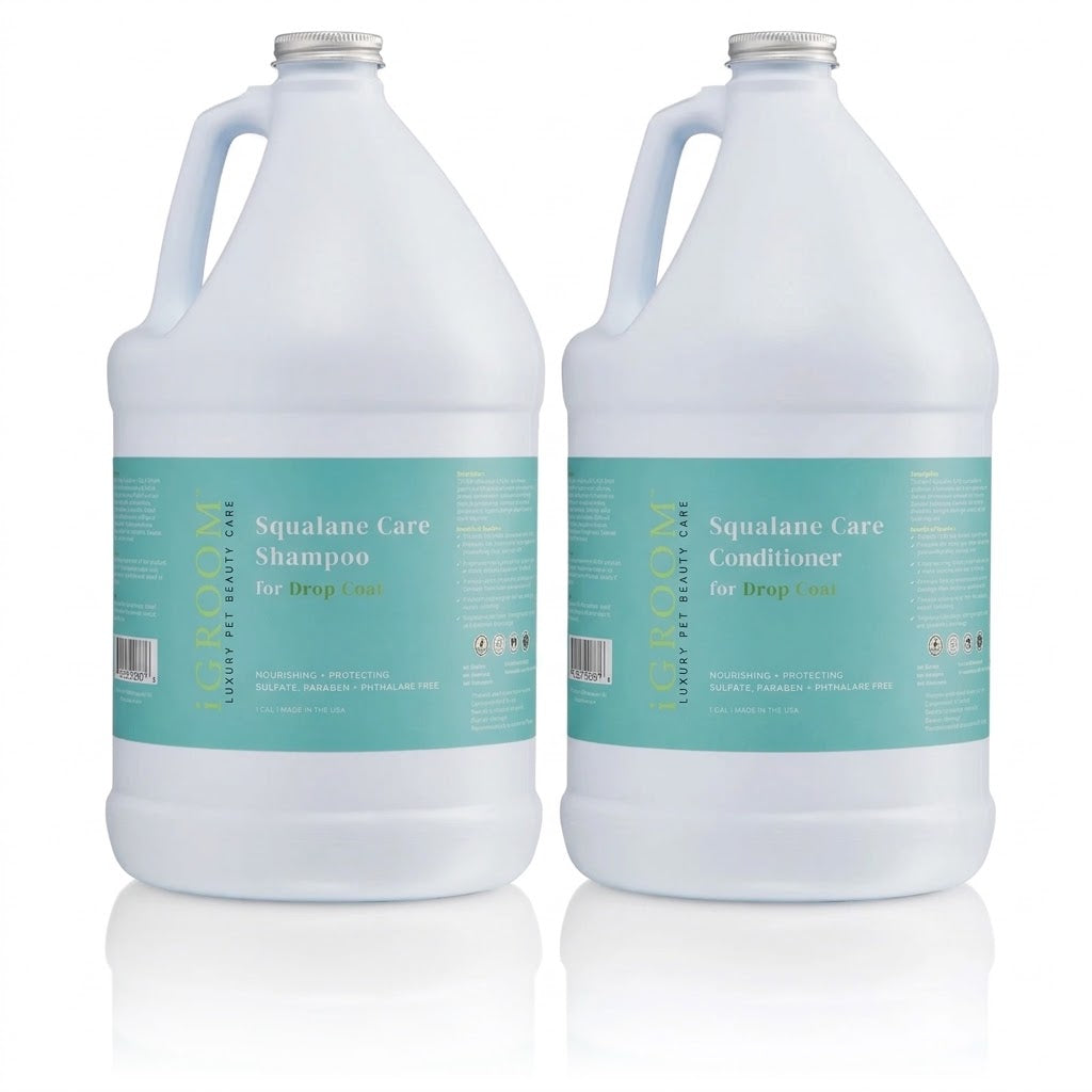 Комплект iGroom Squalane Care: шампоан + балсам, 3.8 l