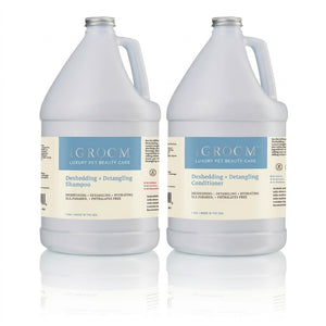 Комплект iGroom Deshedding & Detangling: шампоан + балсам, 3,8 l