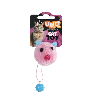 Uniq Pets Mousehunt Plush Mouse Ball – плюшена играчка мишка за котка със звънче, 5 см