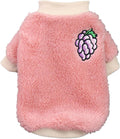 Pink Plush Grape Мека пухкава блуза за куче
