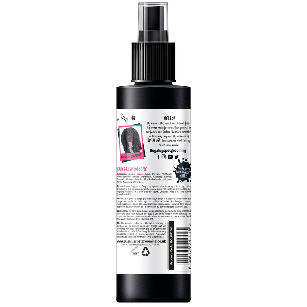 Парфюм за домашни любимци Bugalugs Baby Fresh 200ml