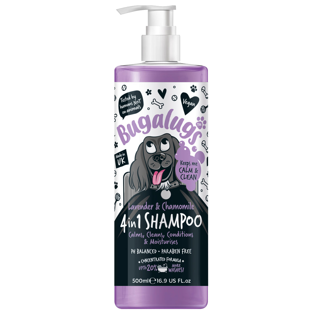 Bugalugs 4-in-1 Lavender & Chamomile Calming Dog Shampoo