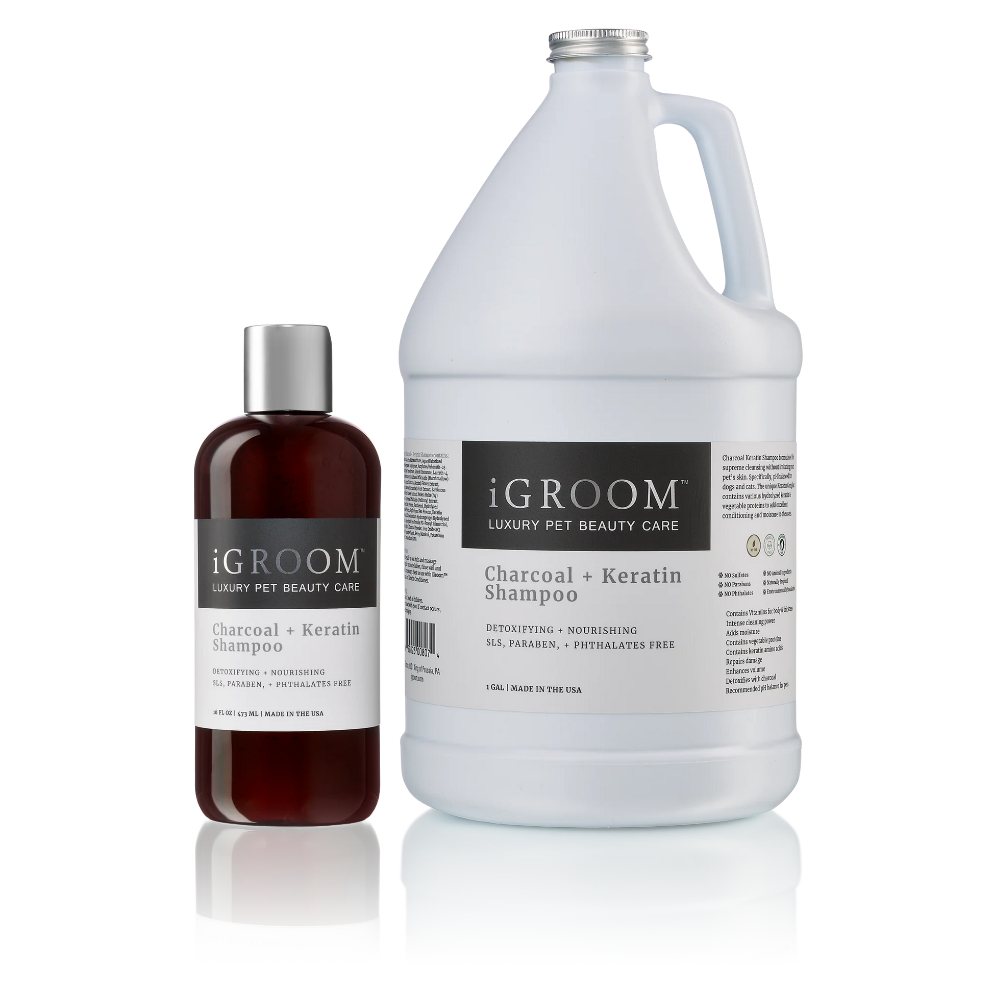 iGroom Charcoal + Keratin Шампоан - Груум БГ