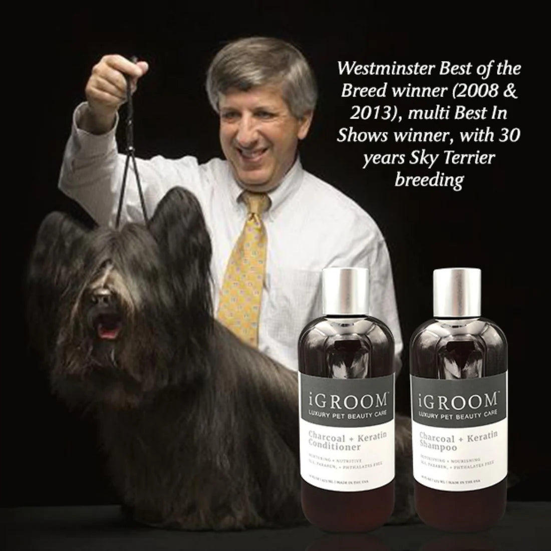 iGroom Charcoal + Keratin Шампоан - Груум БГ