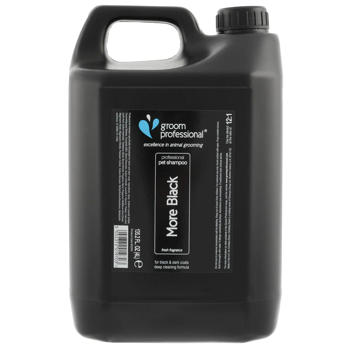 Groom Professional More Black Shampoo шампоан за черна козина концентрат 12:1