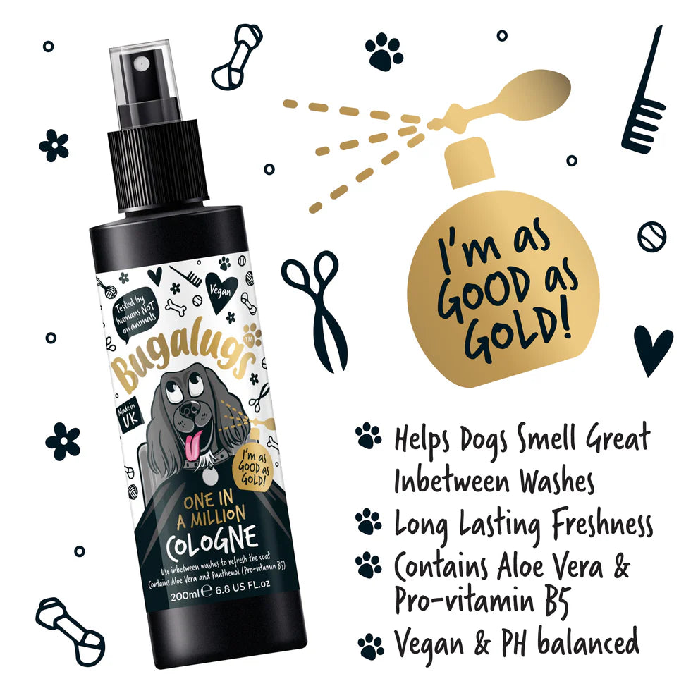 Bugalugs One in a Million Dog Cologne Луксозен Одеколон за Кучета 200ml