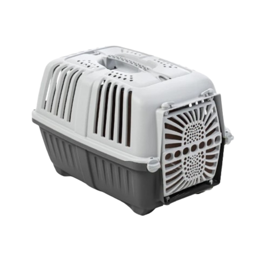 MPS Pratiko 1 Plastic – пластмасова транспортна чанта за кучета и котки, 48 × 31,5 × 33 см