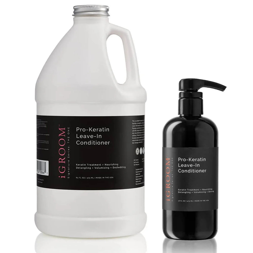 iGroom Pro-Keratin Leave-In Conditioner балсам за интензивно възстановяване и защита без отмиване 473 ml