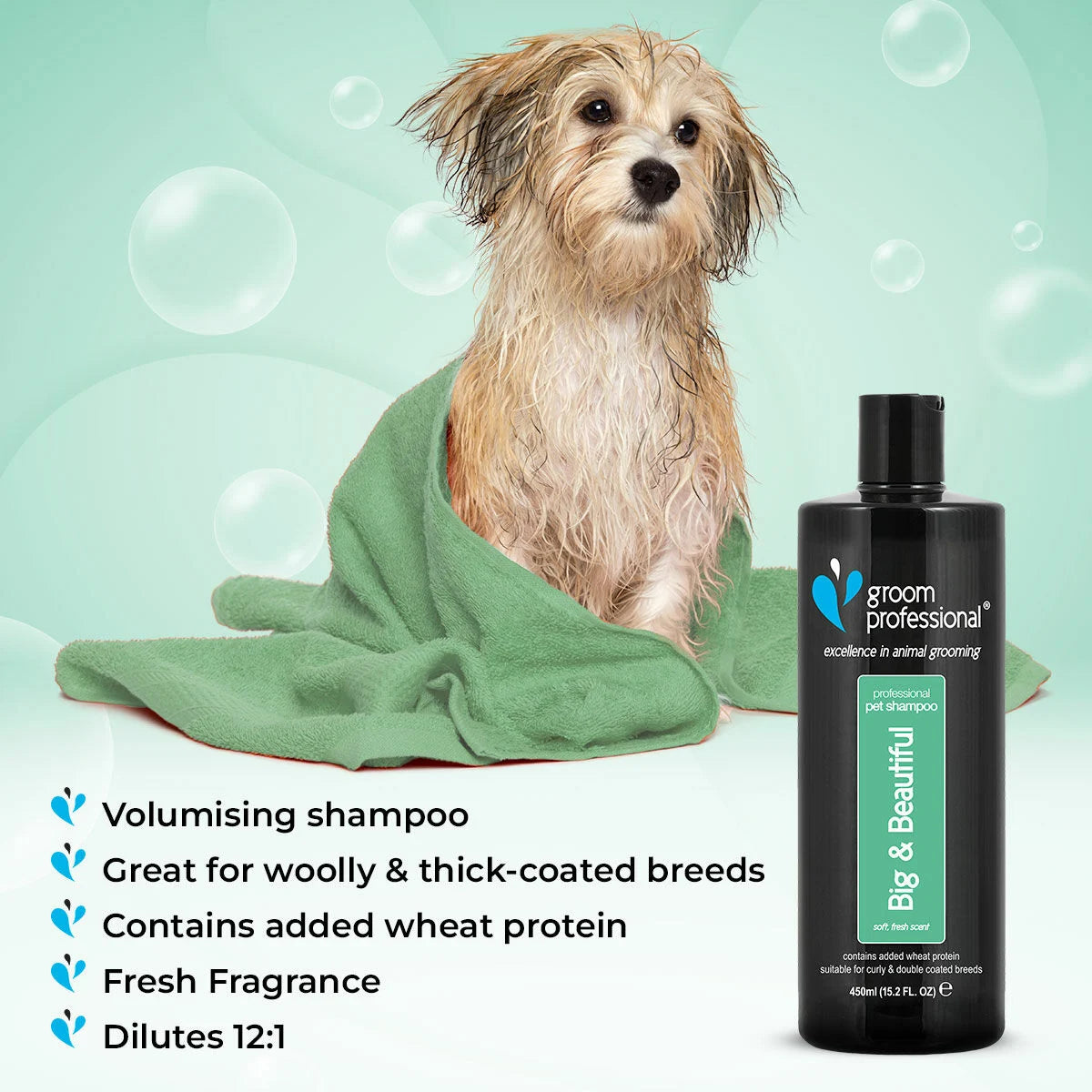 Groom Professional Big & Beautiful Volumising Shampoo шампоан концентрат 12:1 за обем