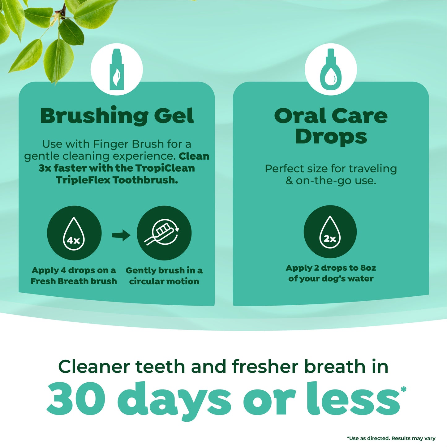 TropiClean Fresh Breath Комплект против Плака и Зъбен Камък (L)