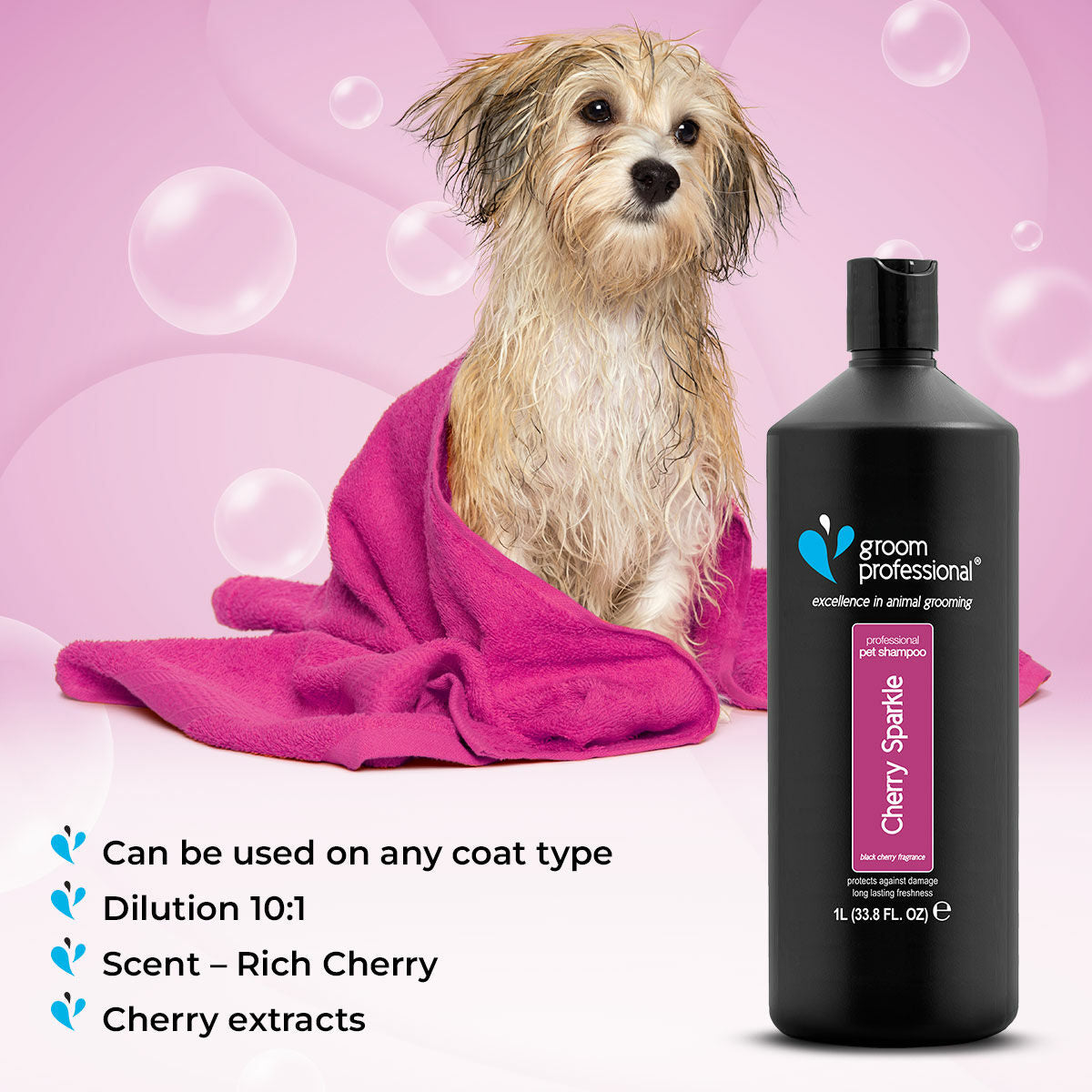 Groom Professional Cherry Sparkle Шампоан - Груум БГ