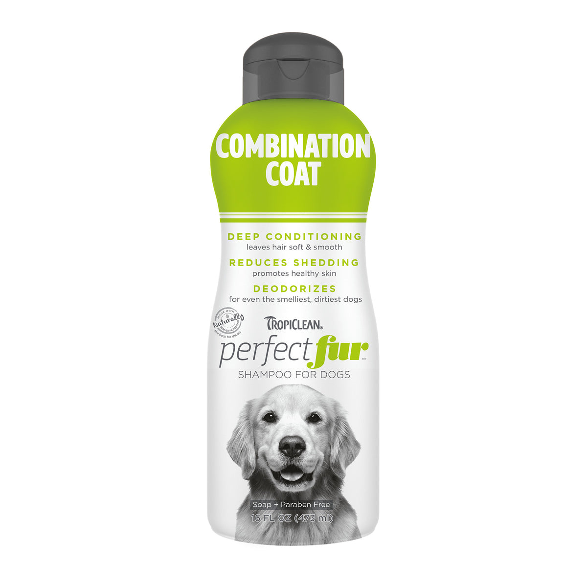 TropiClean PerfectFur Шампоан за Голдън Ретривър, Коли и др.