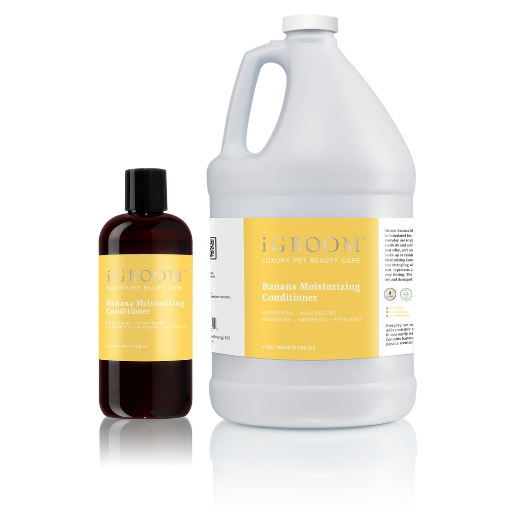 iGroom Banana Conditioner for Dogs & Cats, 473 ml