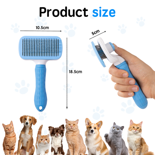 Uniq Pets Grooming BeautyCare Square Comb синя груминг четка за кучета и котки