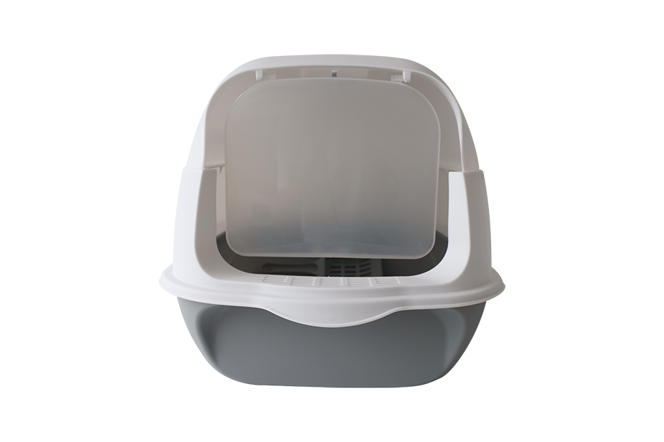 Uniq Pets KittyCabin Comfort затворена котешка тоалетна с лопатка, 50 x 35 x 33 см