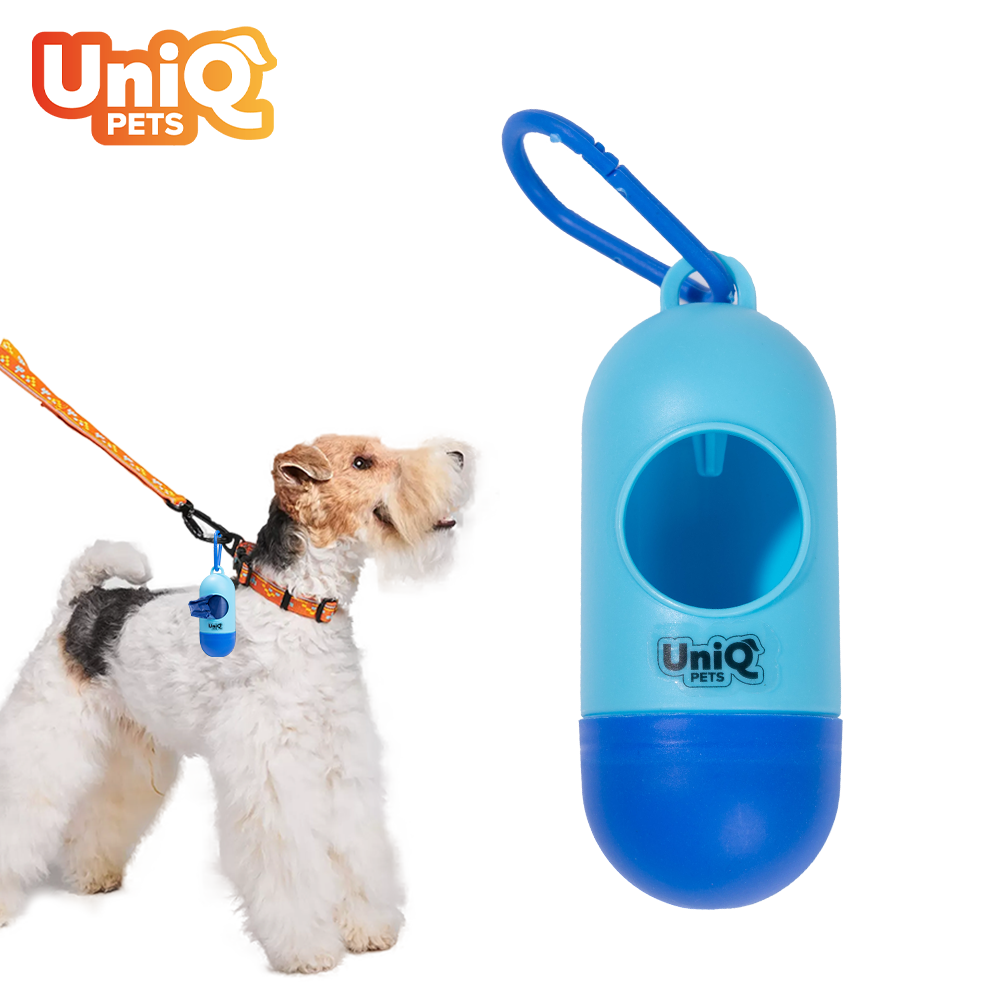 UniQ Pets EasyClean син диспенсър за торбички за кучета