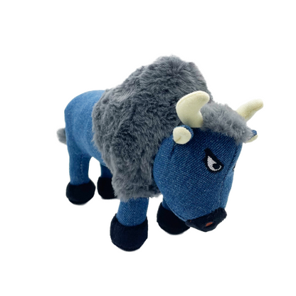 UniQ Pets Squeakies Blue Bison - плюшена играчка за куче 21 cm