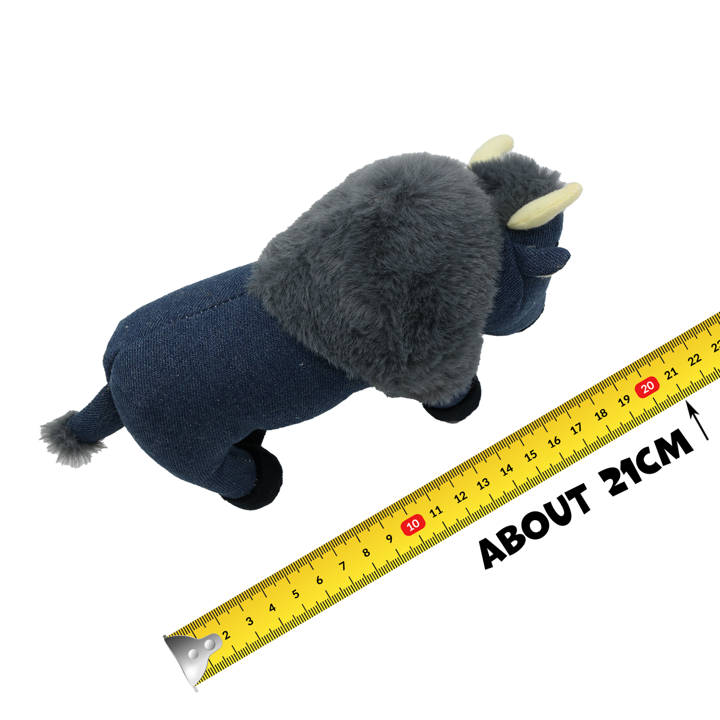 UniQ Pets Squeakies Blue Bison - плюшена играчка за куче 21 cm