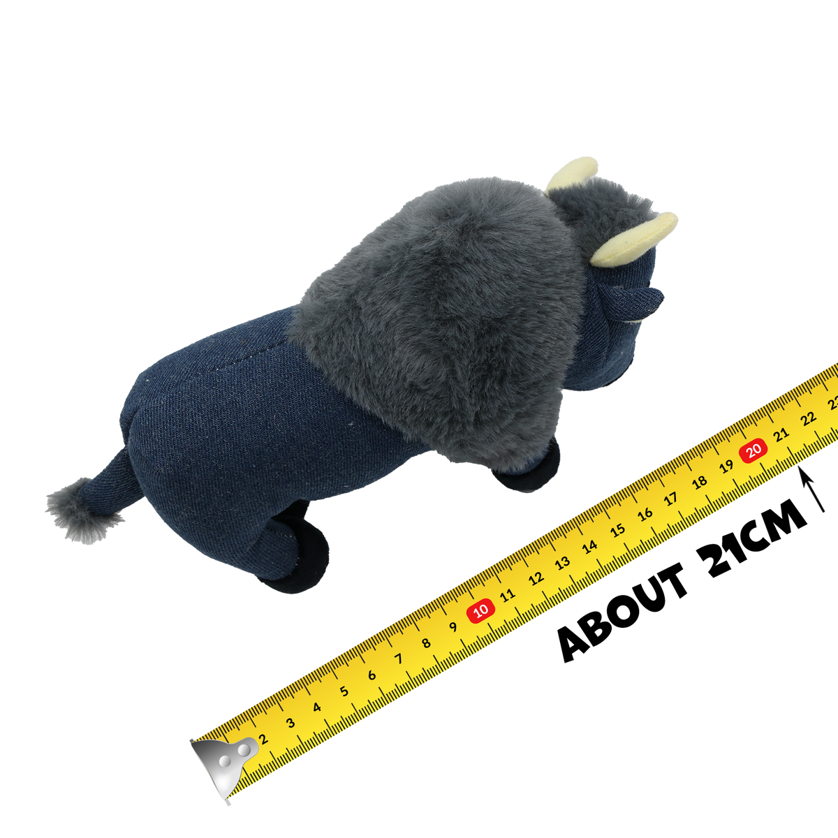 UniQ Pets Squeakies Blue Bison - плюшена играчка за куче 21 cm