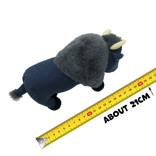 UniQ Pets Squeakies Blue Bison - плюшена играчка за куче 21 cm