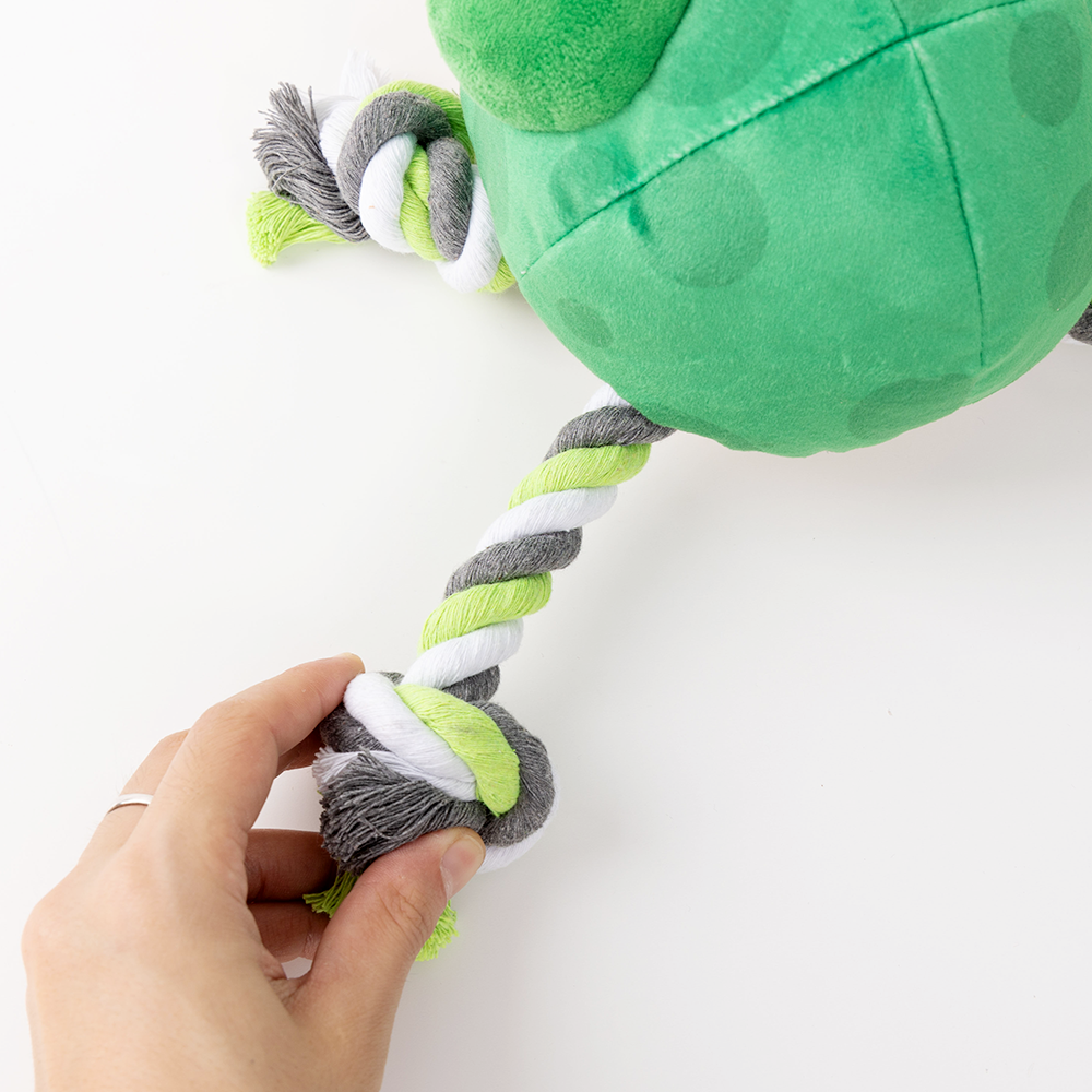 UniQ Pets Sniffies Sleepy Frog - интерактивна играчка за куче с пищялка и sniffing джобчета