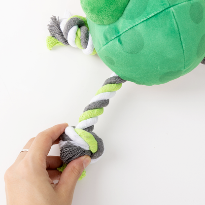 UniQ Pets Sniffies Sleepy Frog - интерактивна играчка за куче с пищялка и sniffing джобчета