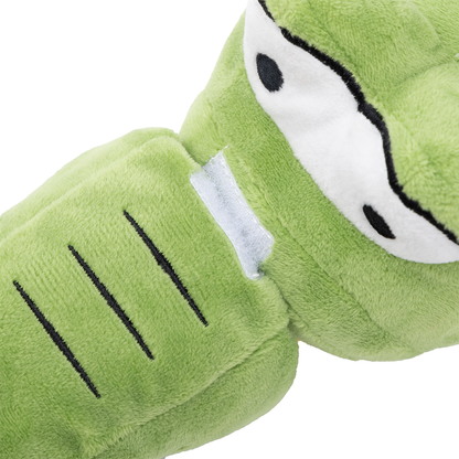 Uniq Pets Plush Dog Toy Sniffies Detachable Green Crocodile интерактивна плюшена играчка за куче, 75 x 14 x 12 см