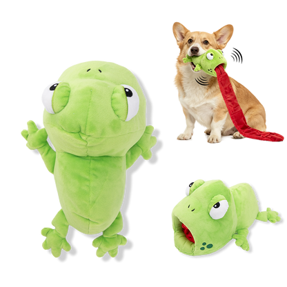 Uniq Pets Plush Dog Toy Sniffies Frog with Long Tongue интерактивна плюшена играчка за куче, 90 x 20 x 17 см