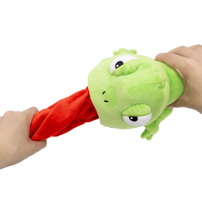 Uniq Pets Plush Dog Toy Sniffies Frog with Long Tongue интерактивна плюшена играчка за куче, 90 x 20 x 17 см