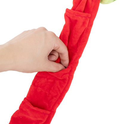Uniq Pets Plush Dog Toy Sniffies Frog with Long Tongue интерактивна плюшена играчка за куче, 90 x 20 x 17 см