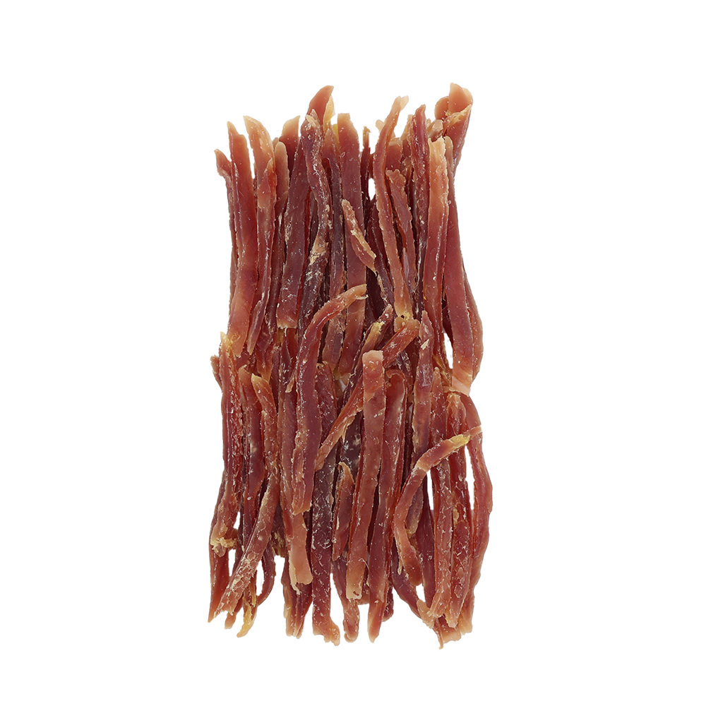 Uniq Pets Dog Snacks Meaty Soft Duck Strips меки патешки ленти за кучета, 500 г