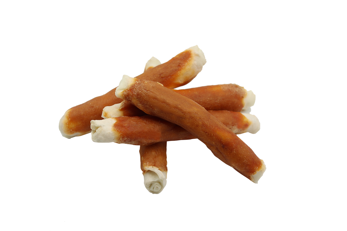 UniQ Pets Dog Snacks chicken meat on thick rawhide sticks 20cm - Дебела rawhide сърцевина с пилешко покритие 500gr