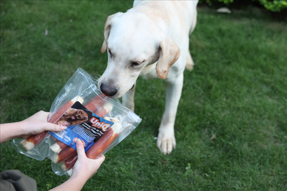 UniQ Pets Dog Snacks chicken meat on thick rawhide sticks 20cm - Дебела rawhide сърцевина с пилешко покритие 500gr
