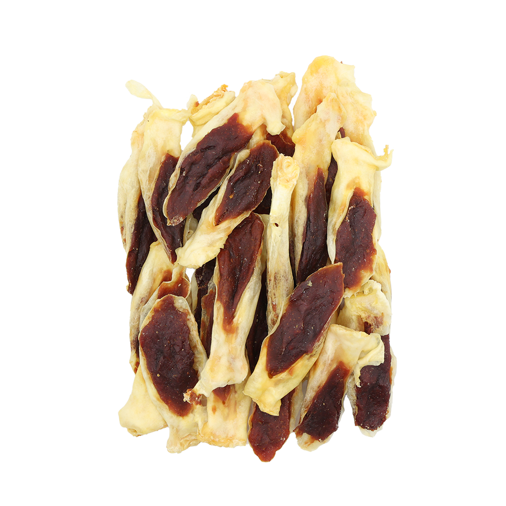 Uniq Pets Dog Snacks Meaty Duck Rabbit Ears лакомство за кучета с патешко и заешки уши, 500 g