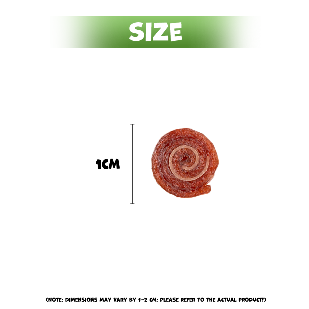 Uniq Pets Sniffy Mini Duck Pollock Rolls – меки лакомства за кучета с патешко и минтай, 500 г