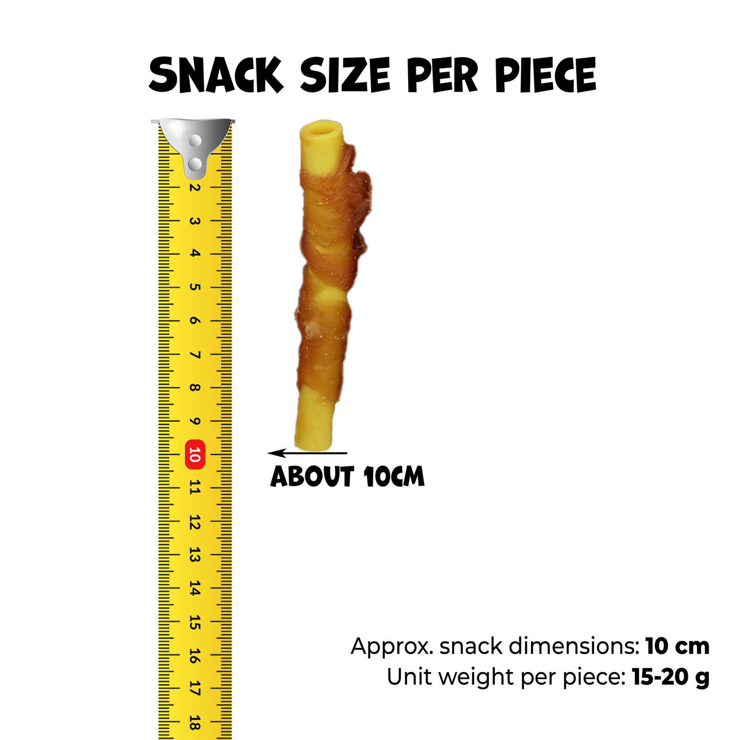Uniq Pets Dog Snacks Duo Rabbit Wraps Sweet Potato Tubes – лакомства за кучета със заешко и сладък картоф, 500 г