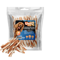 Uniq Pets Meaty Chicken & Pollock Sandwich Twists Dog Chews, 500 g