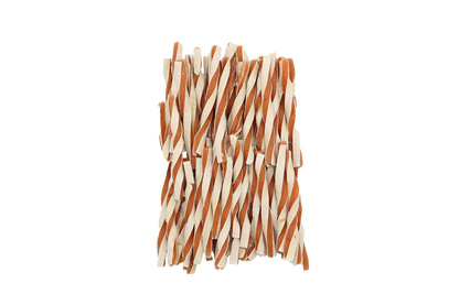 Uniq Pets Meaty Chicken Pollock Sandwich Twists дъвчащи лакомства за кучета с пилешко и сайда, 500 г